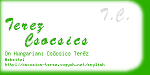 terez csocsics business card