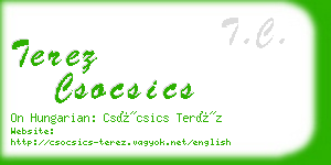 terez csocsics business card